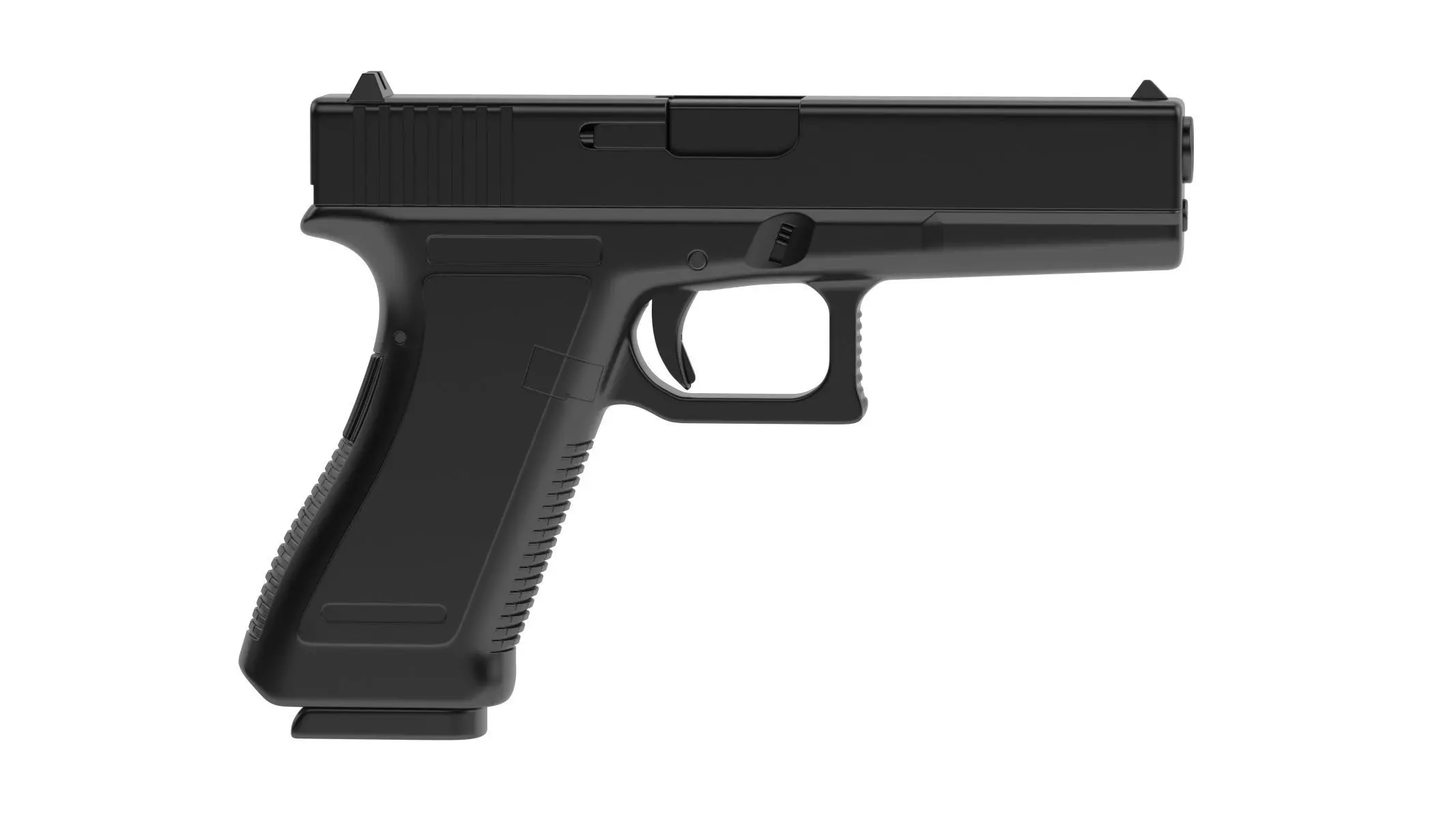 Glock pistol 3D model_0