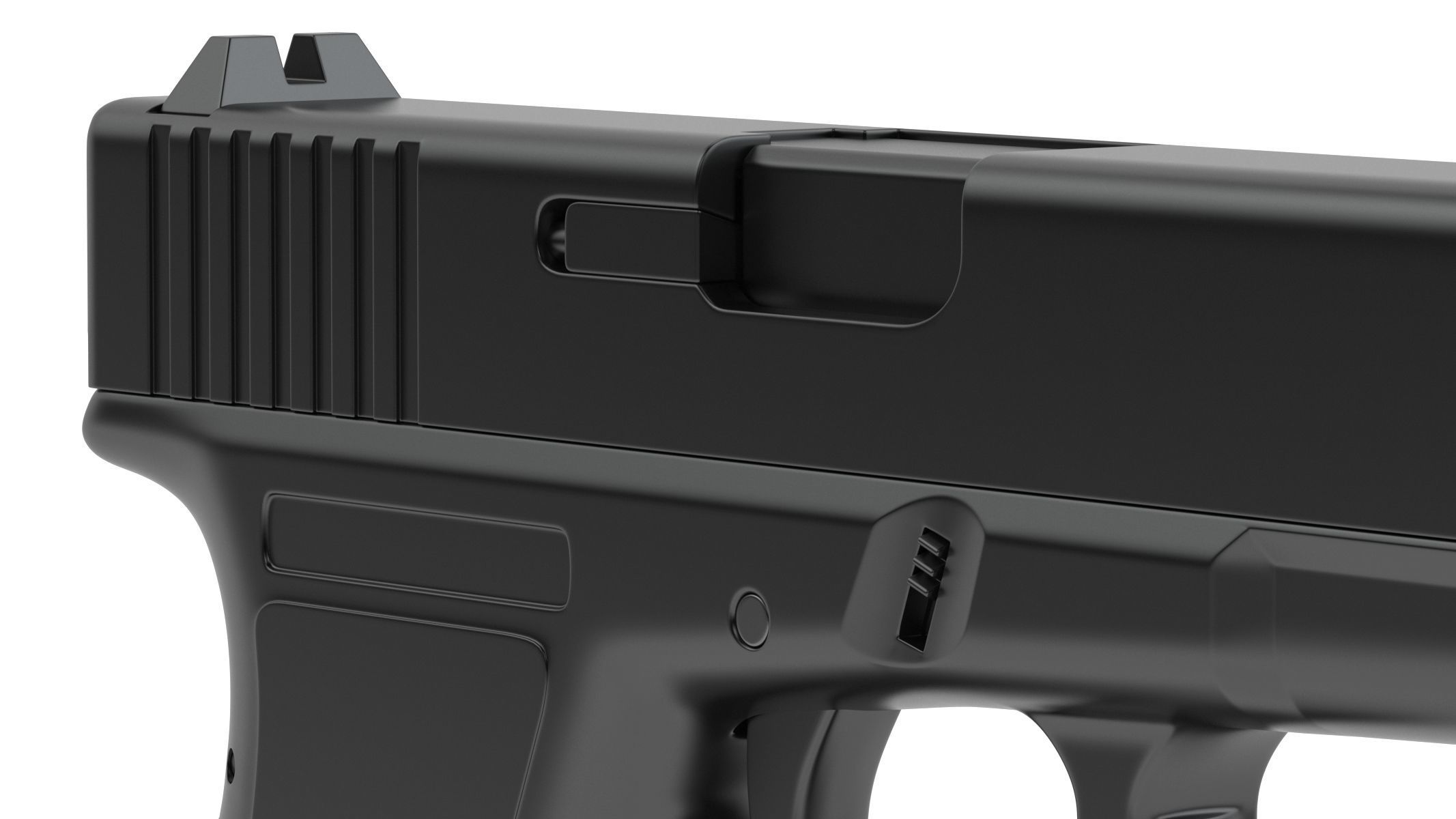 Glock pistol 3D model_9