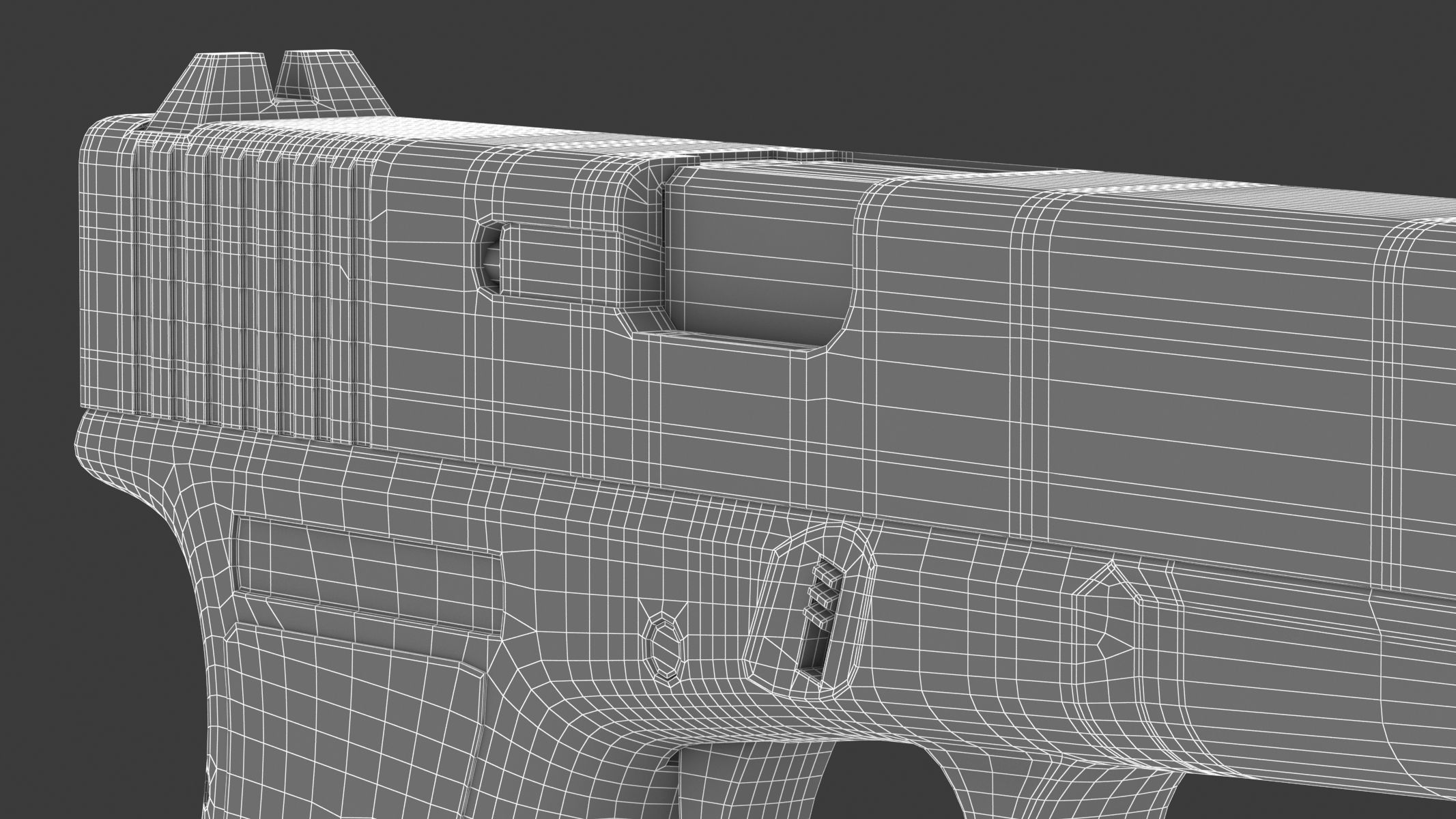 Glock pistol 3D model_24