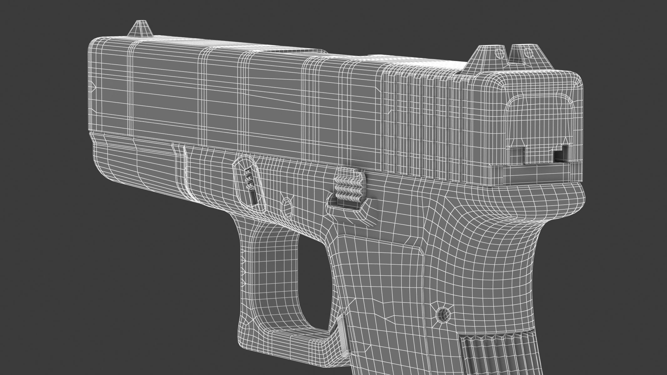 Glock pistol 3D model_21