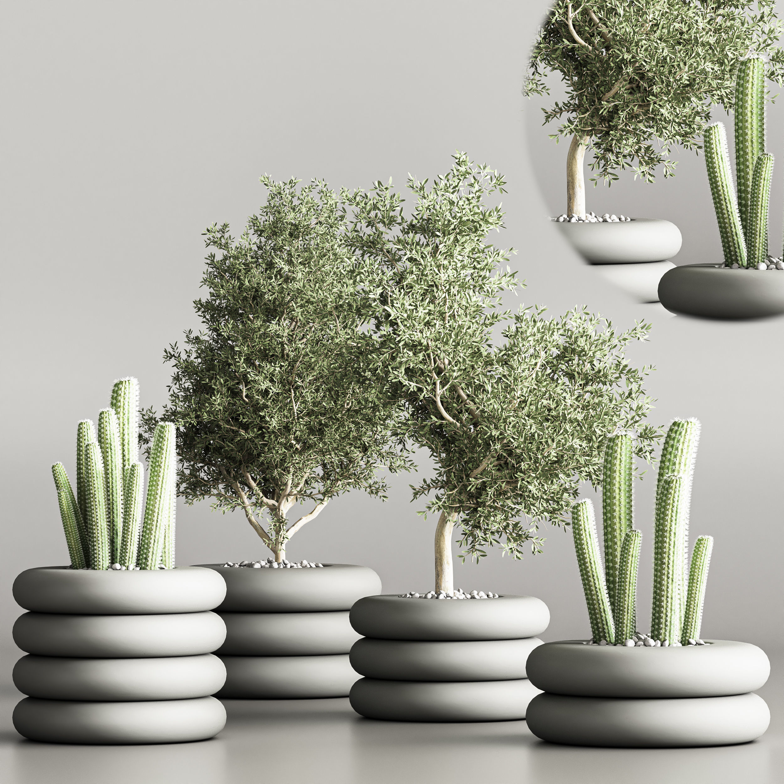 indoor plant stand 56 3D model_2