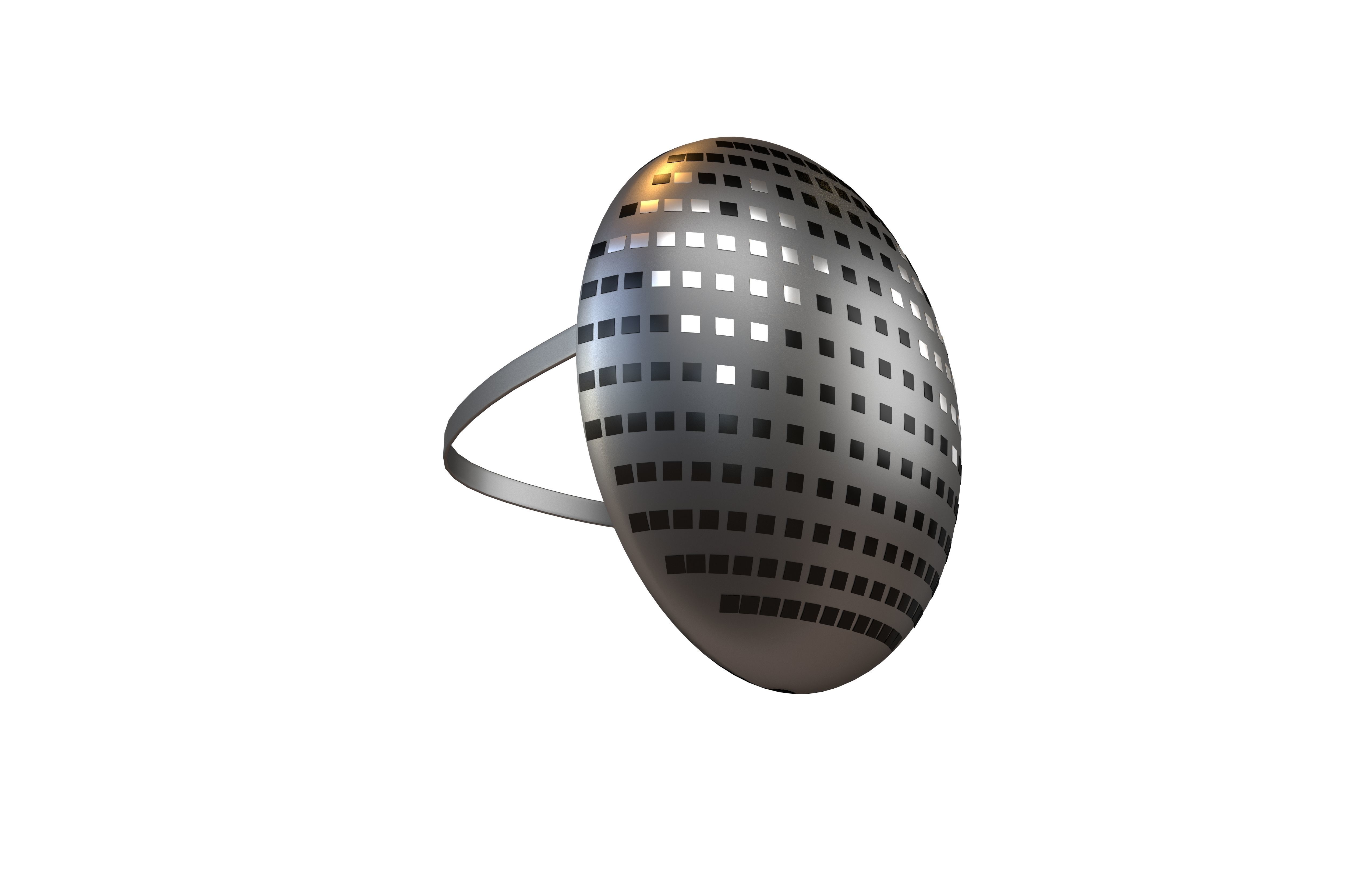 Future Technology Mask v1 019 Low-poly 3D model_3