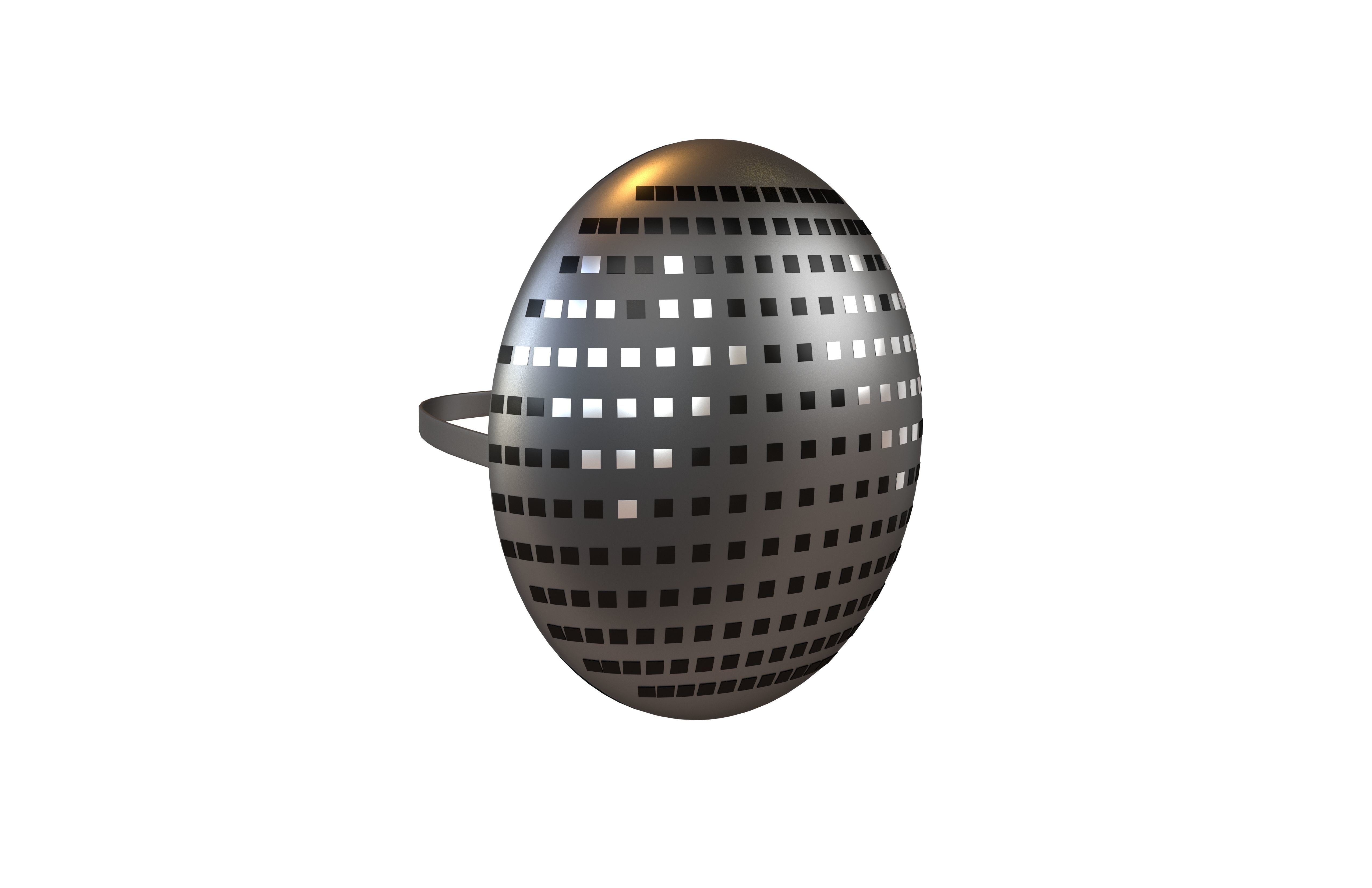 Future Technology Mask v1 019 Low-poly 3D model_1