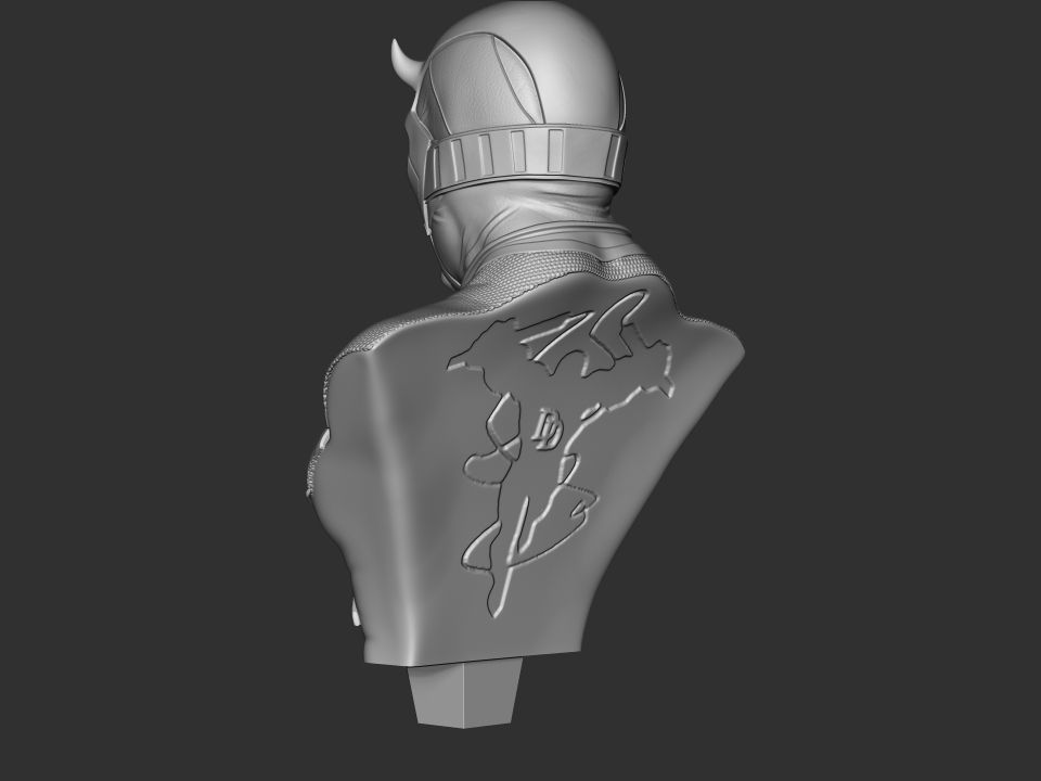 Daredevil Bust 2nd version 3D print model_11