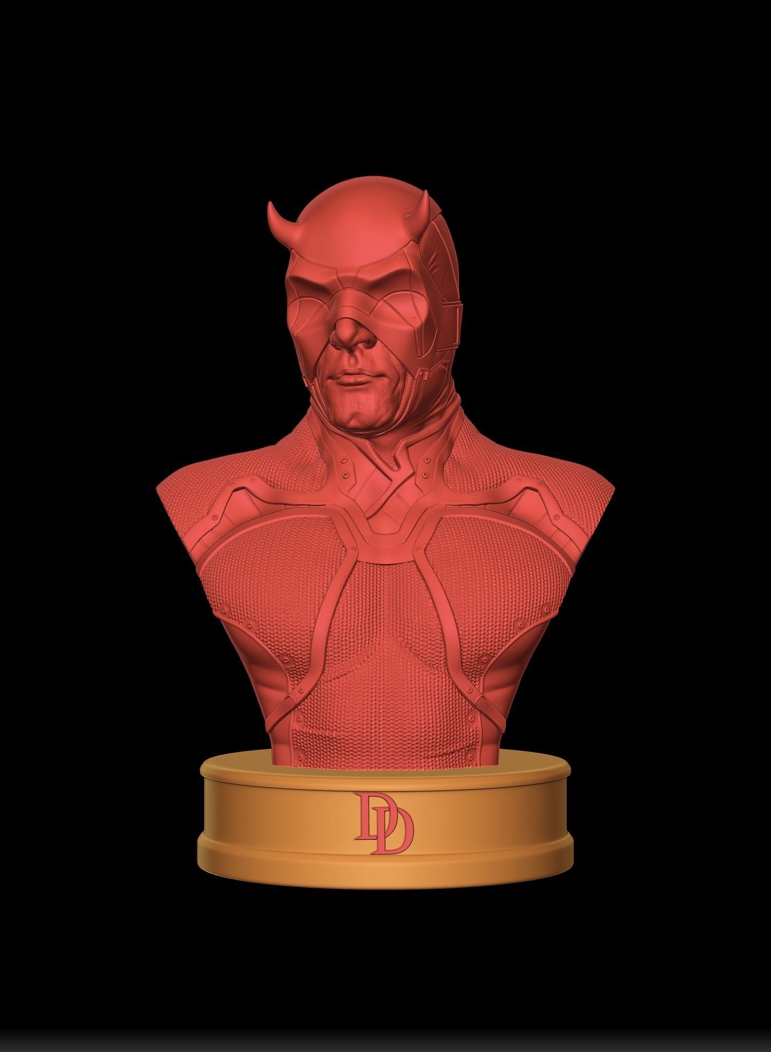 Daredevil Bust 2nd version 3D print model_9
