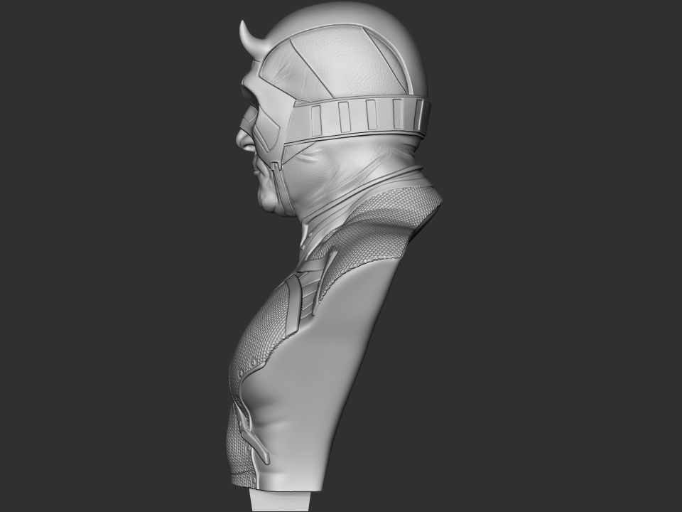 Daredevil Bust 2nd version 3D print model_14
