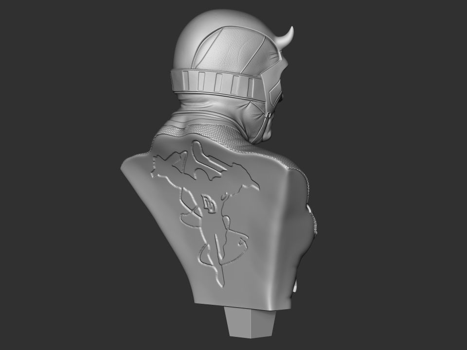 Daredevil Bust 2nd version 3D print model_13