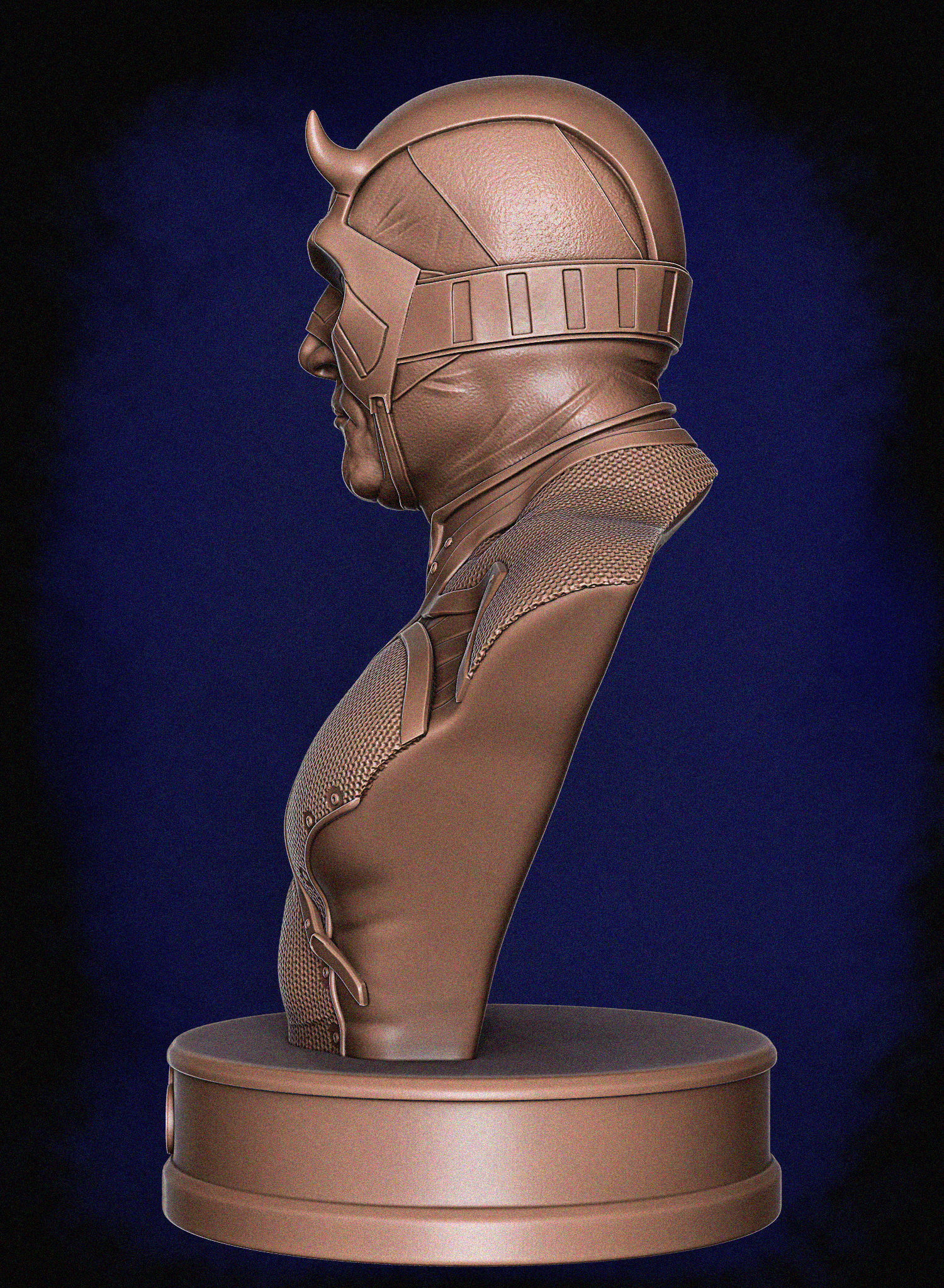 Daredevil Bust 2nd version 3D print model_7