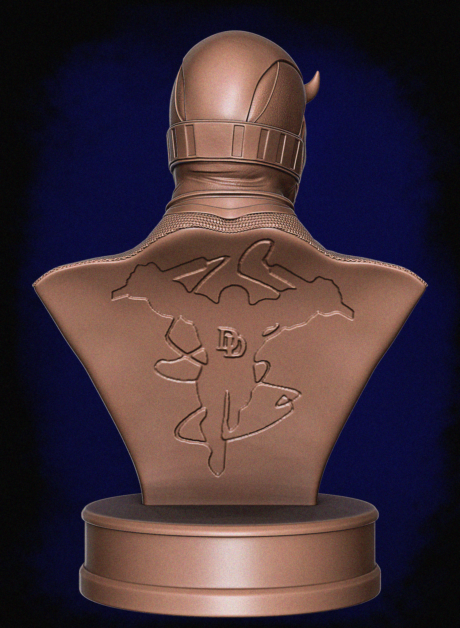 Daredevil Bust 2nd version 3D print model_6