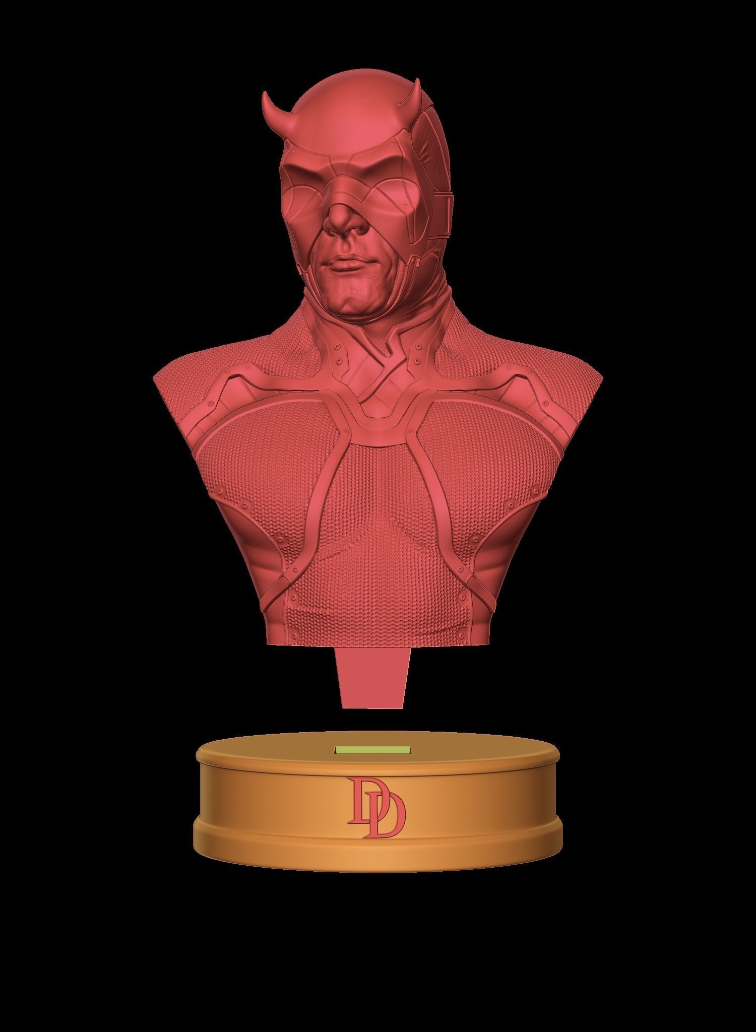 Daredevil Bust 2nd version 3D print model_8