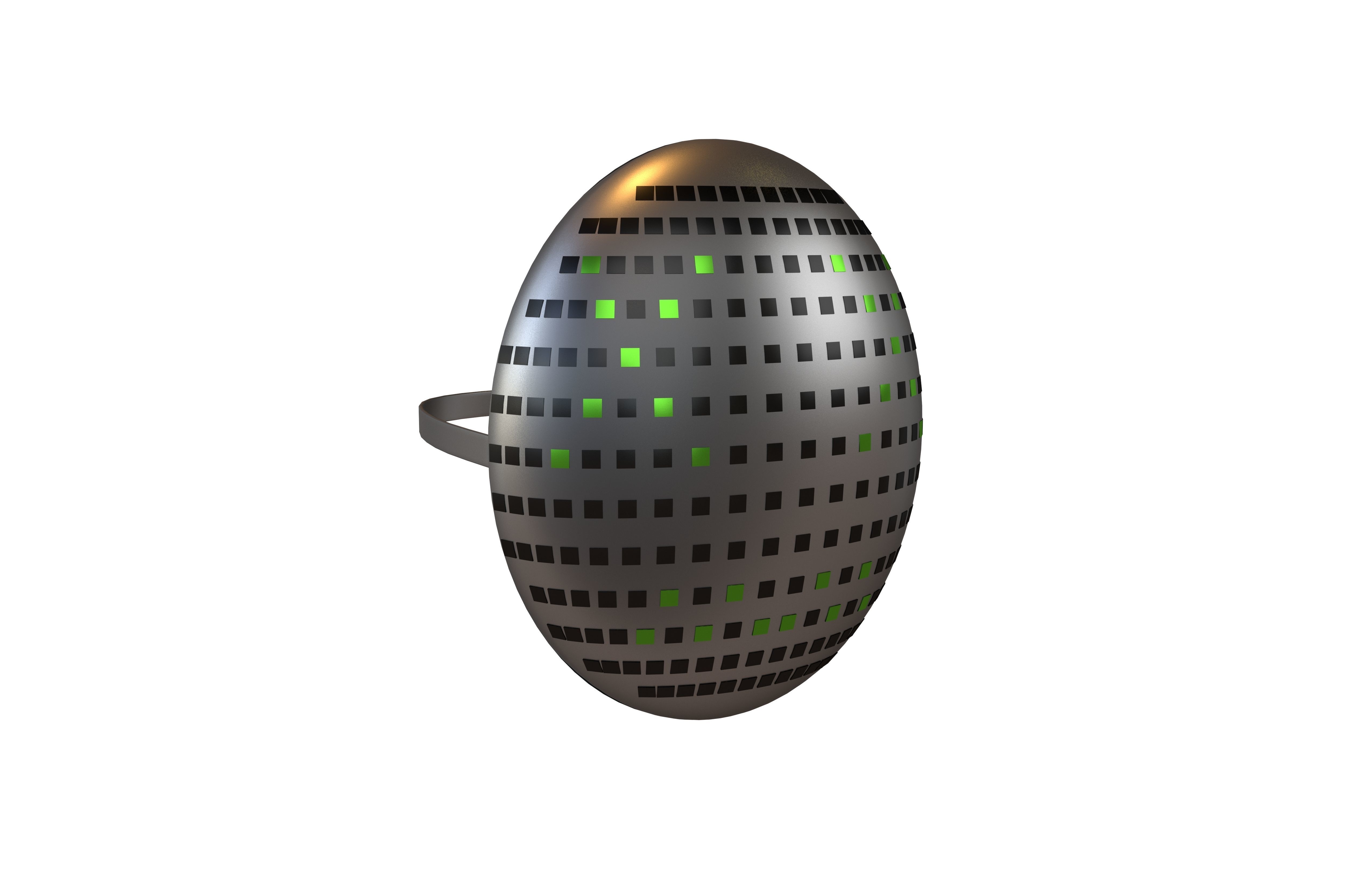 Future Technology Mask v1 020 Low-poly 3D model_1