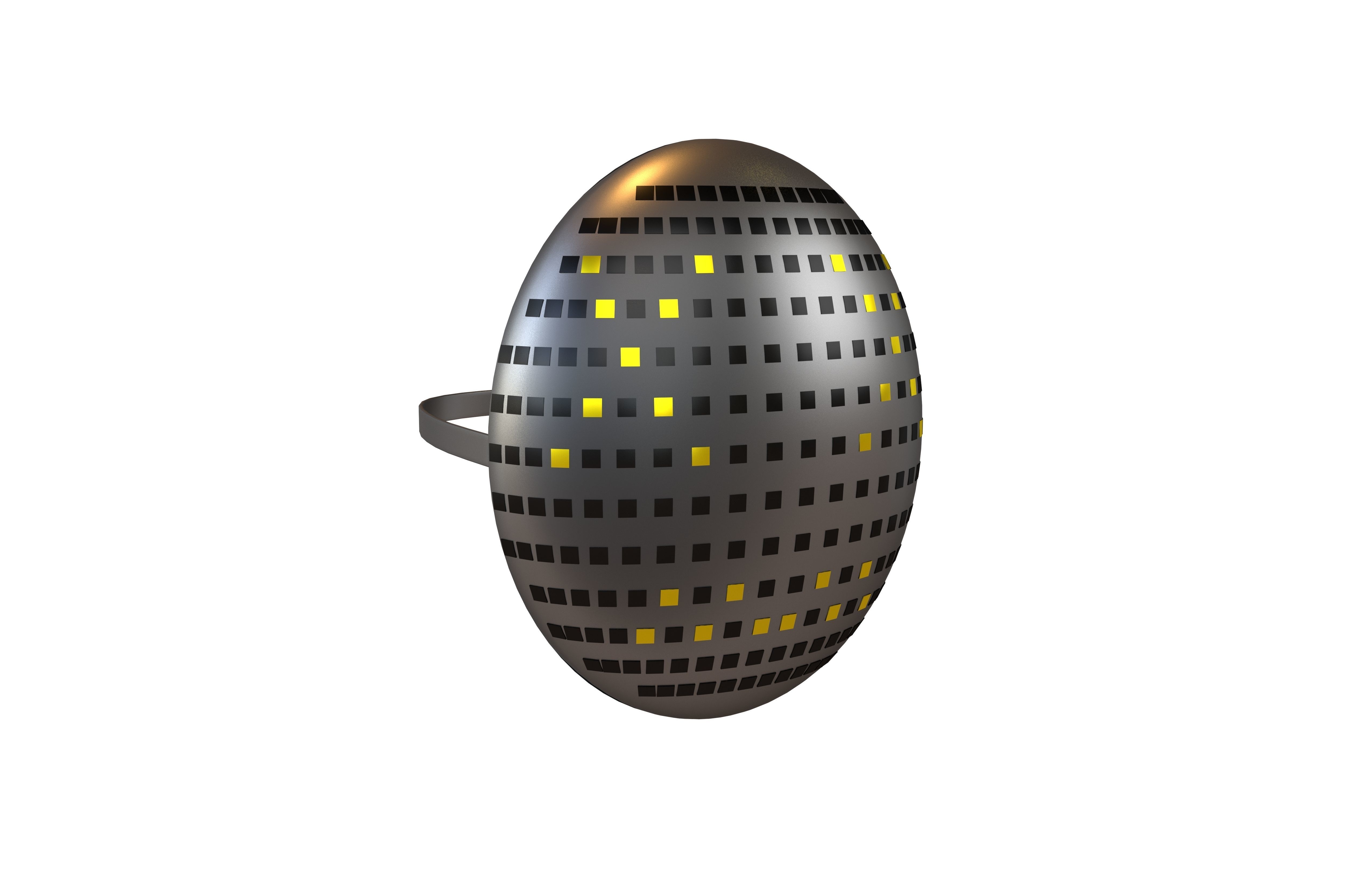 Future Technology Mask v1 021 Low-poly 3D model_1