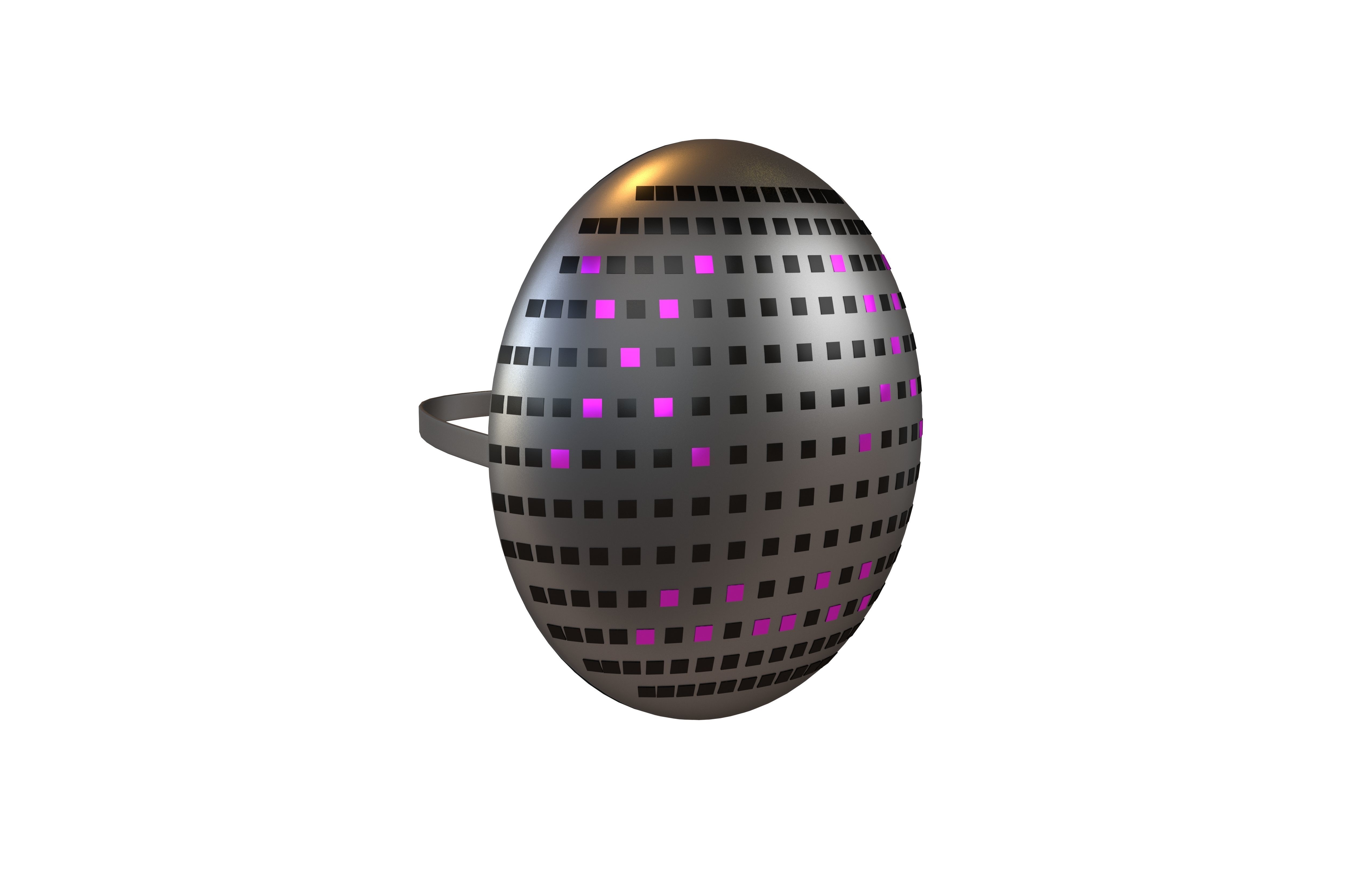 Future Technology Mask v1 023 Low-poly 3D model_1