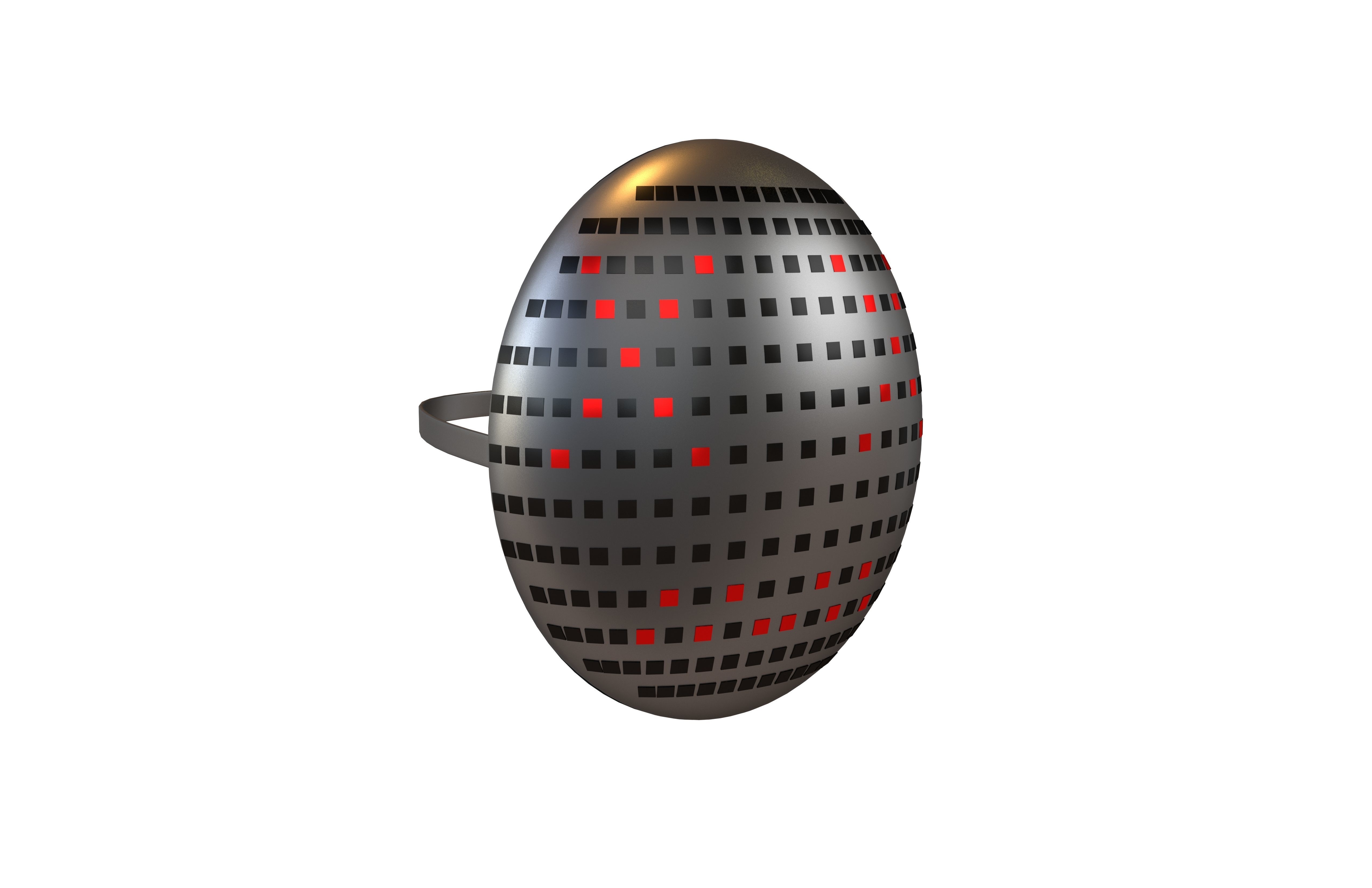 Future Technology Mask v1 024 Low-poly 3D model_1