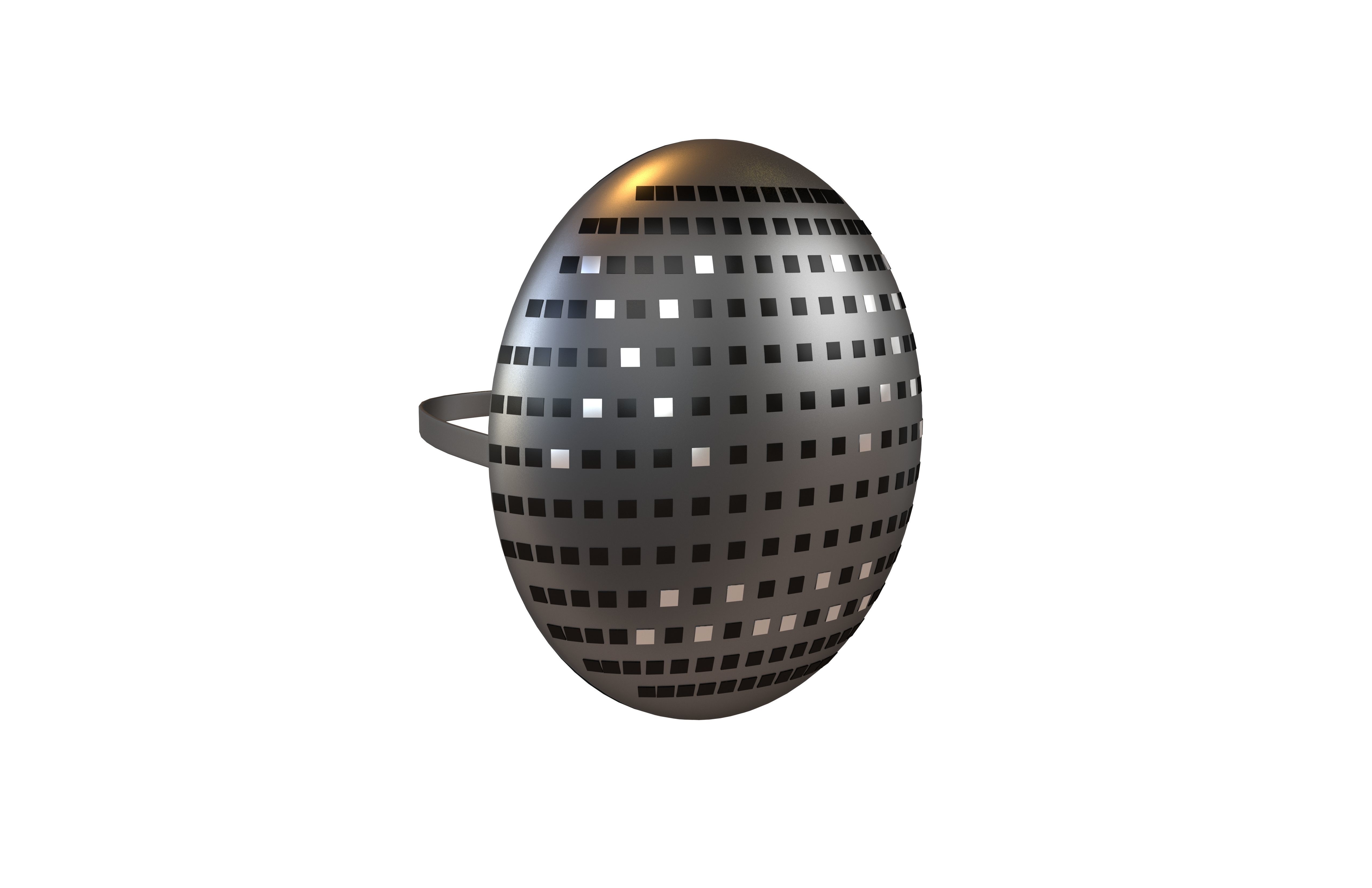 Future Technology Mask v1 025 Low-poly 3D model_1