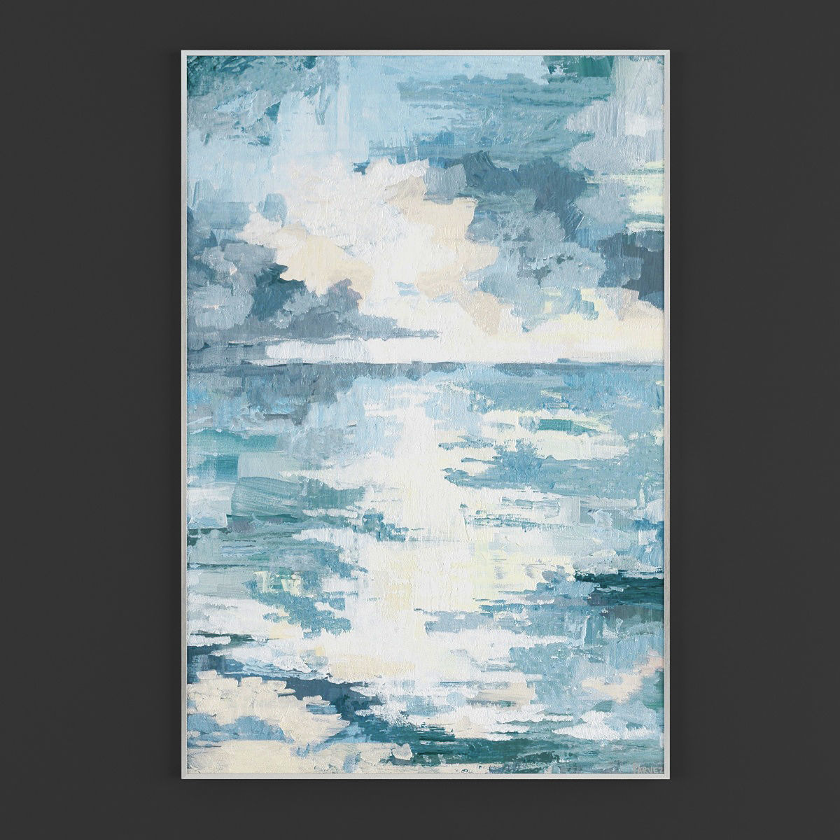 Pictures272 abstract painting Low-poly 3D model_2