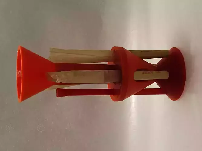 The TORNADO F3 Cone Filler w Stand and Poker for Raw Cone Papers 3D print model
