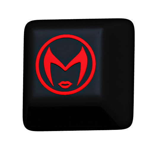 Scarlet Witch keycaps 3D print model_3