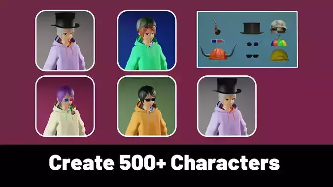 3d NFT Characters - Series LXVII