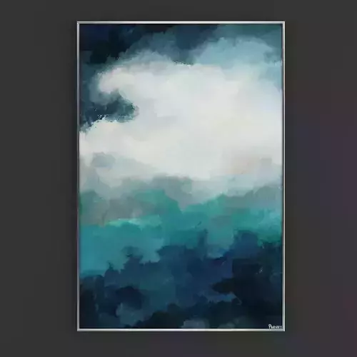 Pictures274 abstract painting with clouds