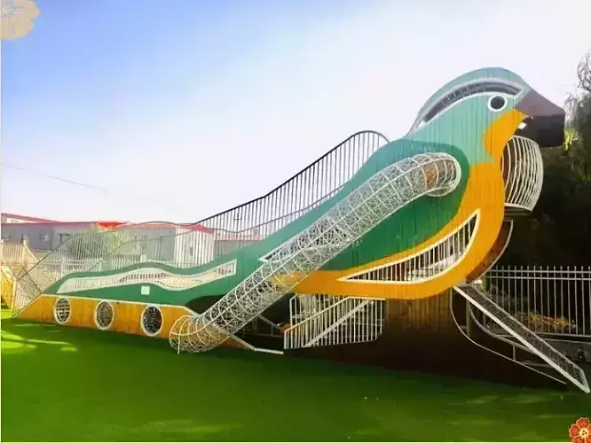  outdoor kids play structure parrot playground equipment