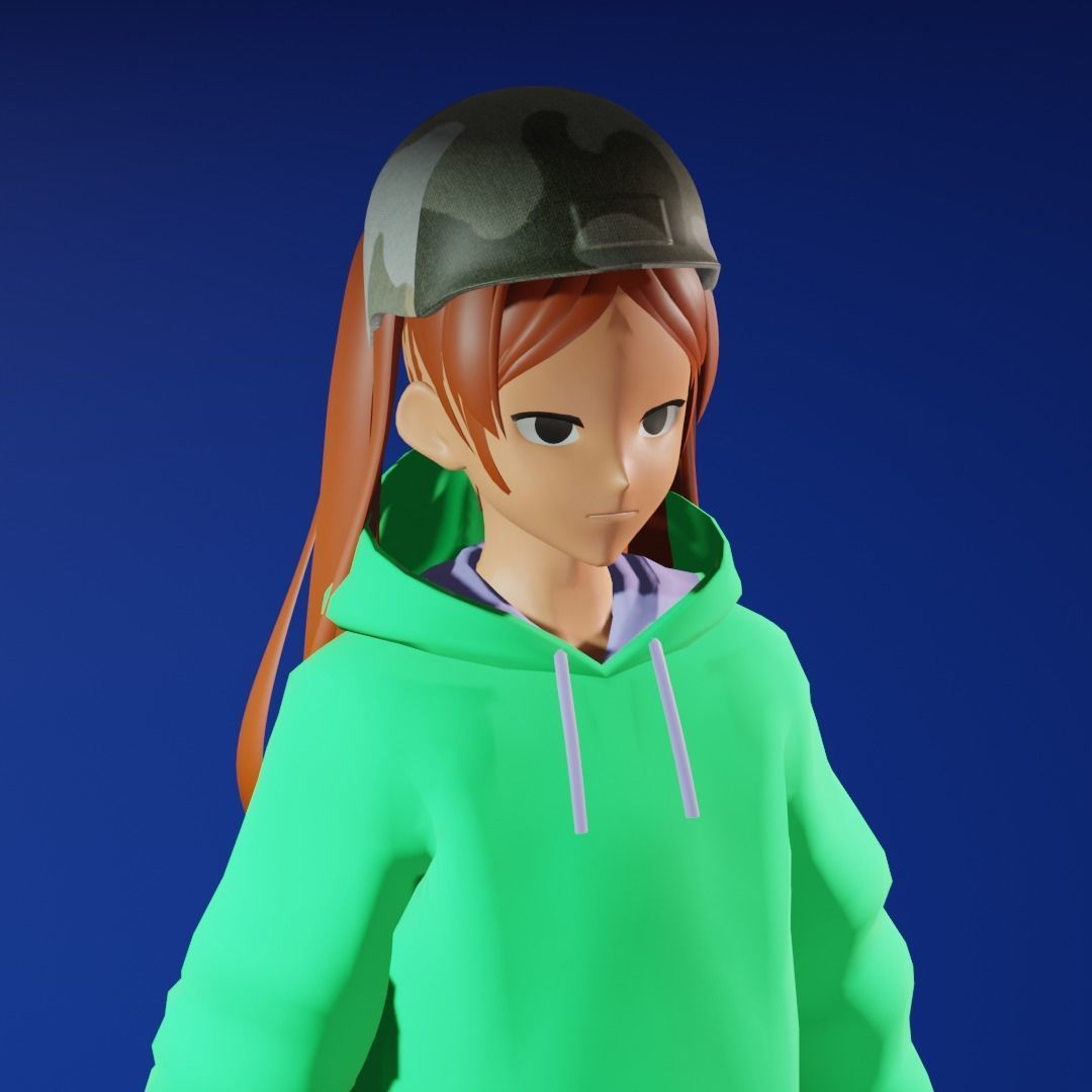 3d NFT Characters - Series LXIX Low-poly 3D model_3