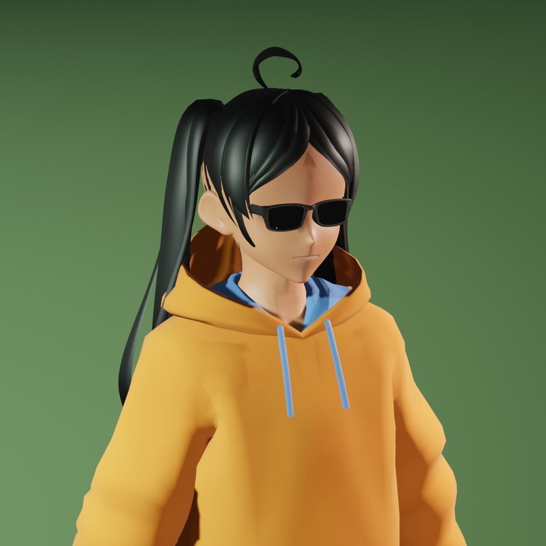 3d NFT Characters - Series LXIX Low-poly 3D model_1