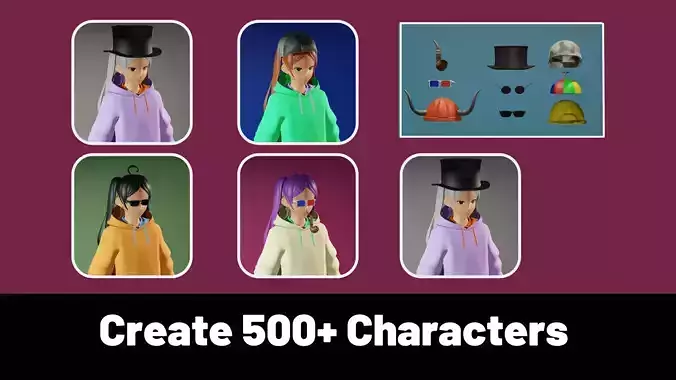 3d NFT Characters - Series LXIX