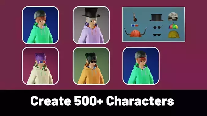 3d NFT Characters - Series LXX