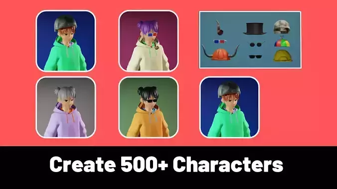 3d NFT Characters - Series LXXI