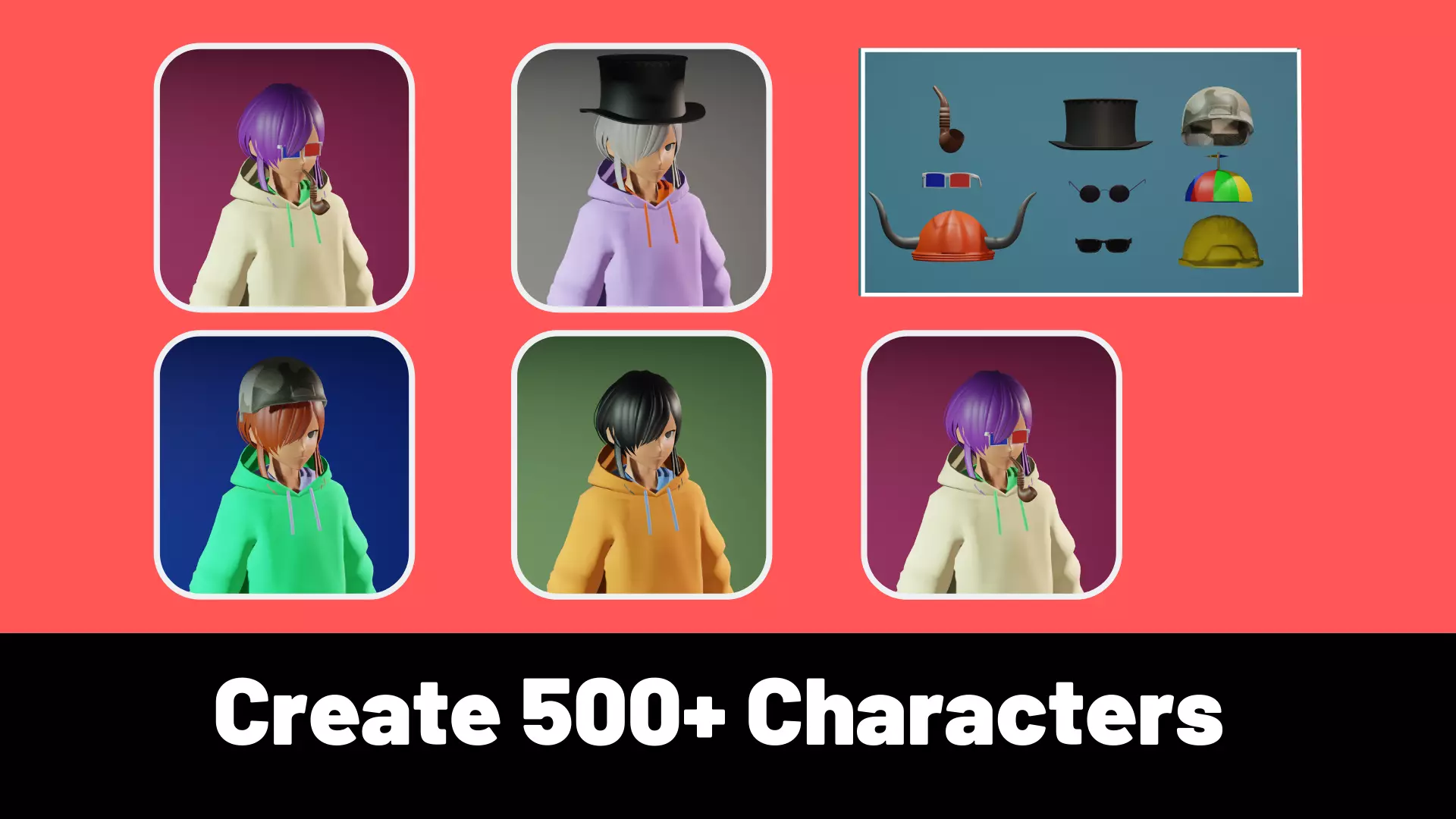 3d NFT Characters - Series LXXII Low-poly 3D model_0