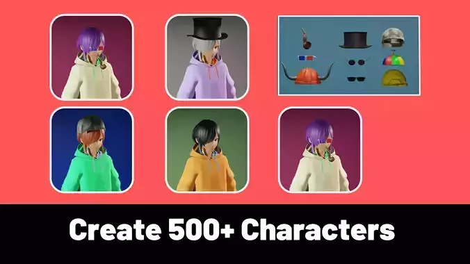 3d NFT Characters - Series LXXII