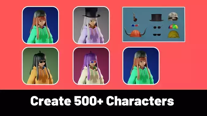 3d NFT Characters - Series LXXIII