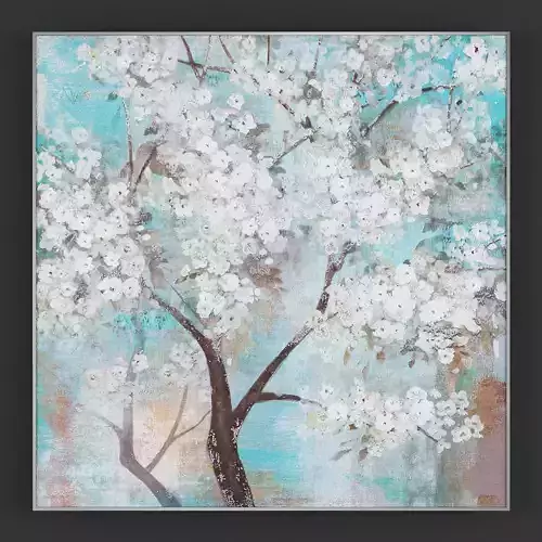 Pictures277 abstract painting of flowers in vase