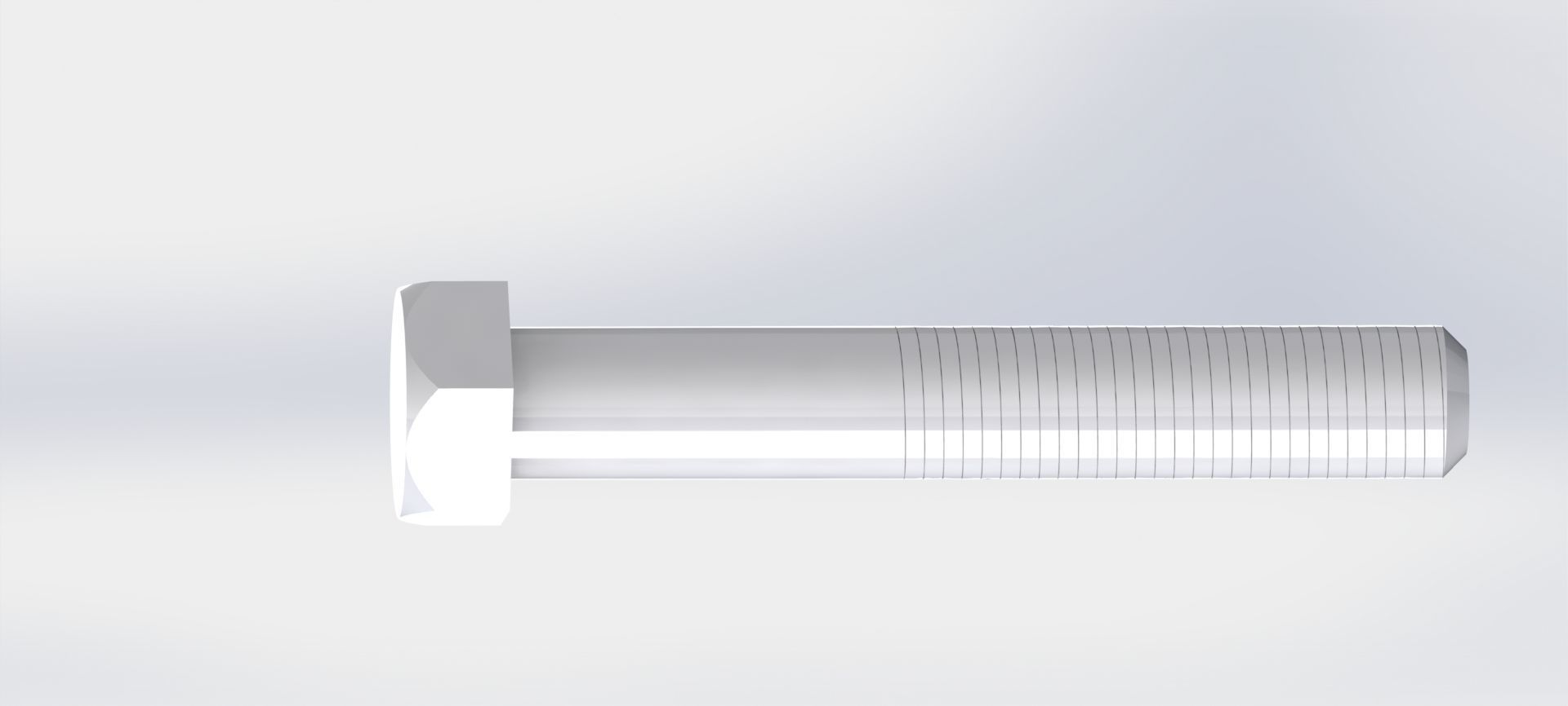 metric 16 bolts 3D model_2