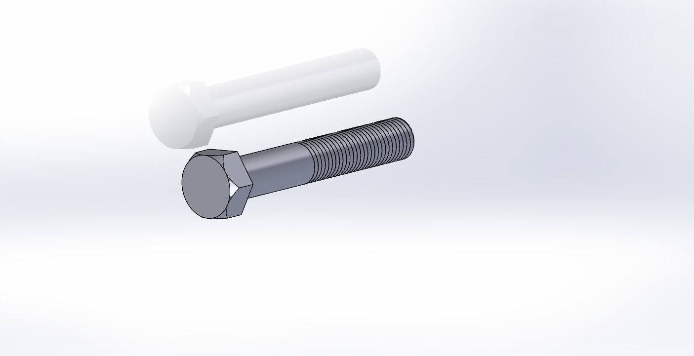 metric 16 bolts 3D model_3