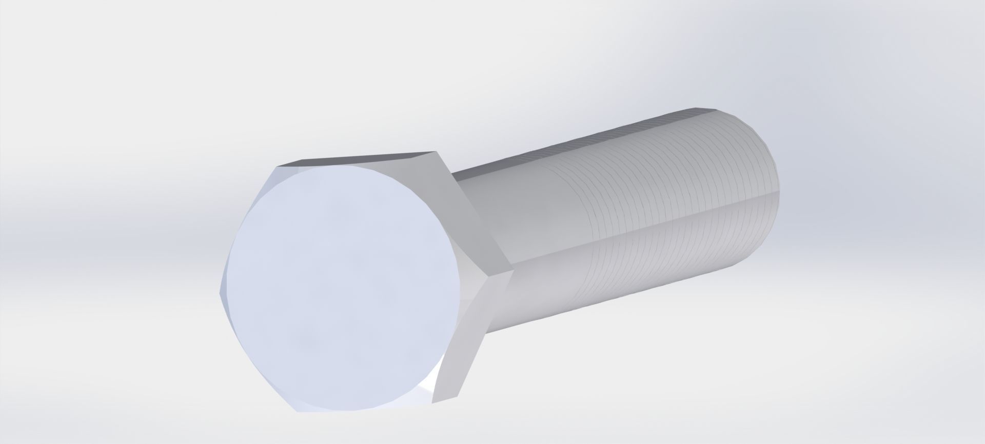 metric 16 bolts 3D model_1