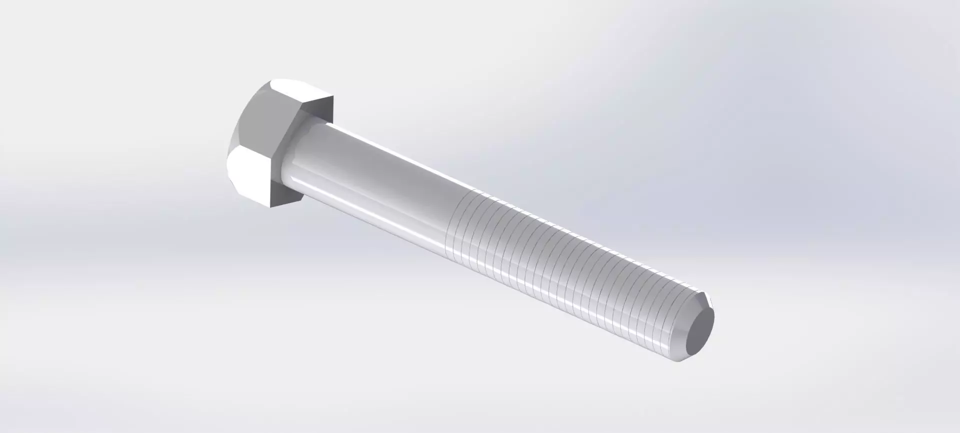 metric 16 bolts 3D model_0