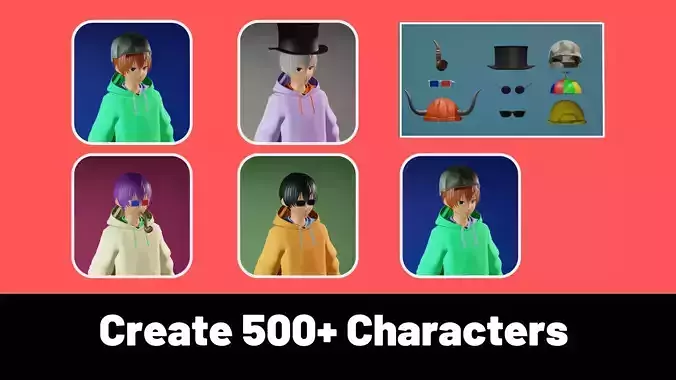 3d NFT Characters - Series LXXV