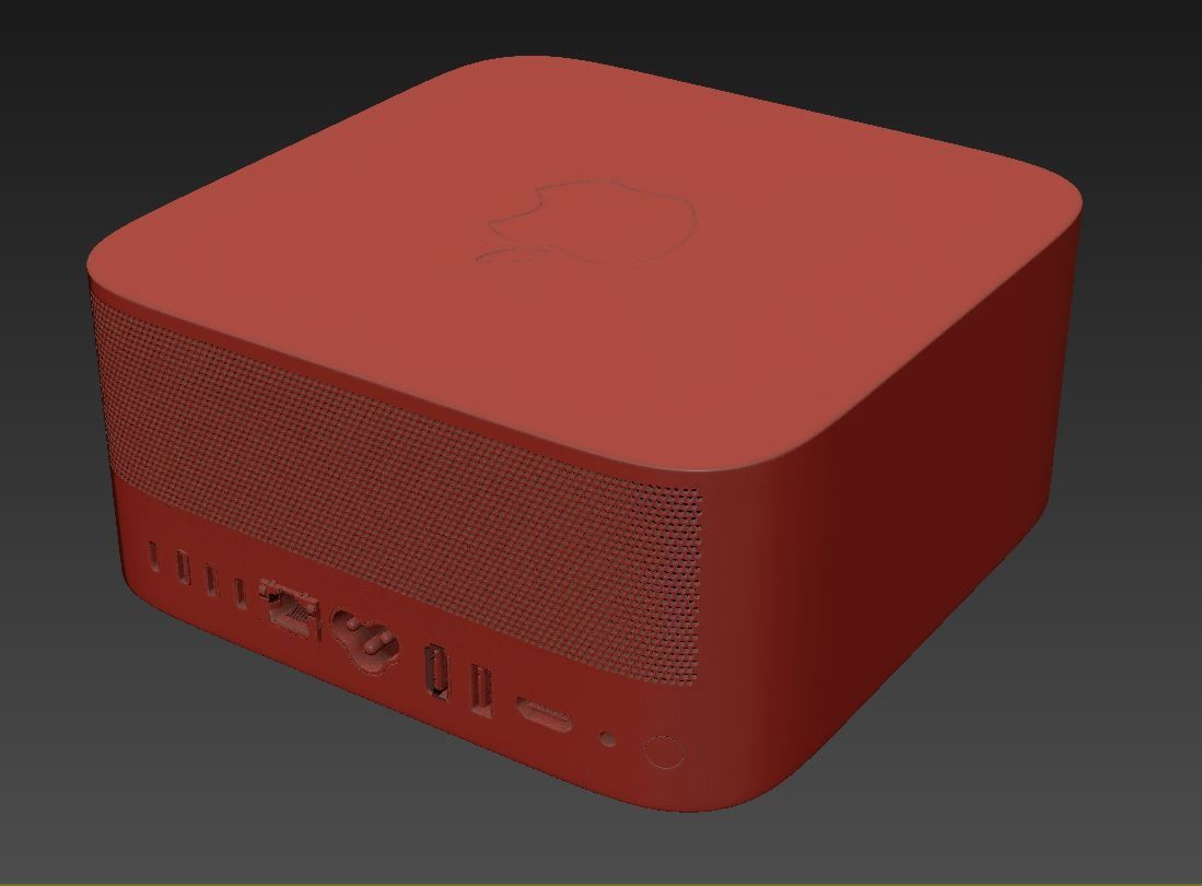 Apple Mac Studio 3D model_6