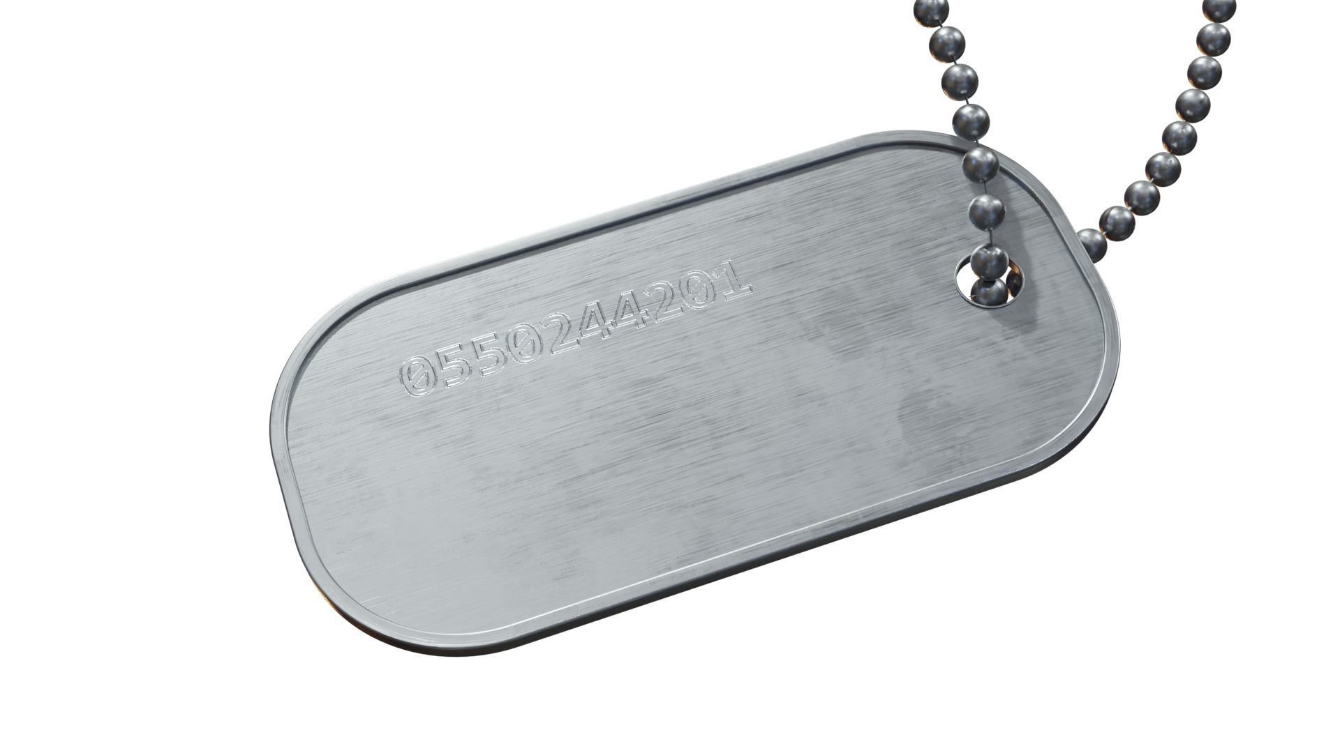 Dog tag 3D model_1