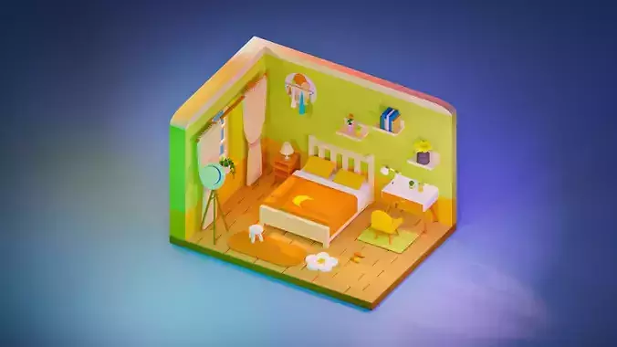 bedroom room with furniture and bed