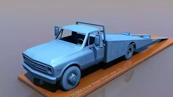 CHEVY C10 1968 TOW TRUCK 3D print model