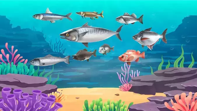 Fish Sea Collection 2 Low-poly 3D model