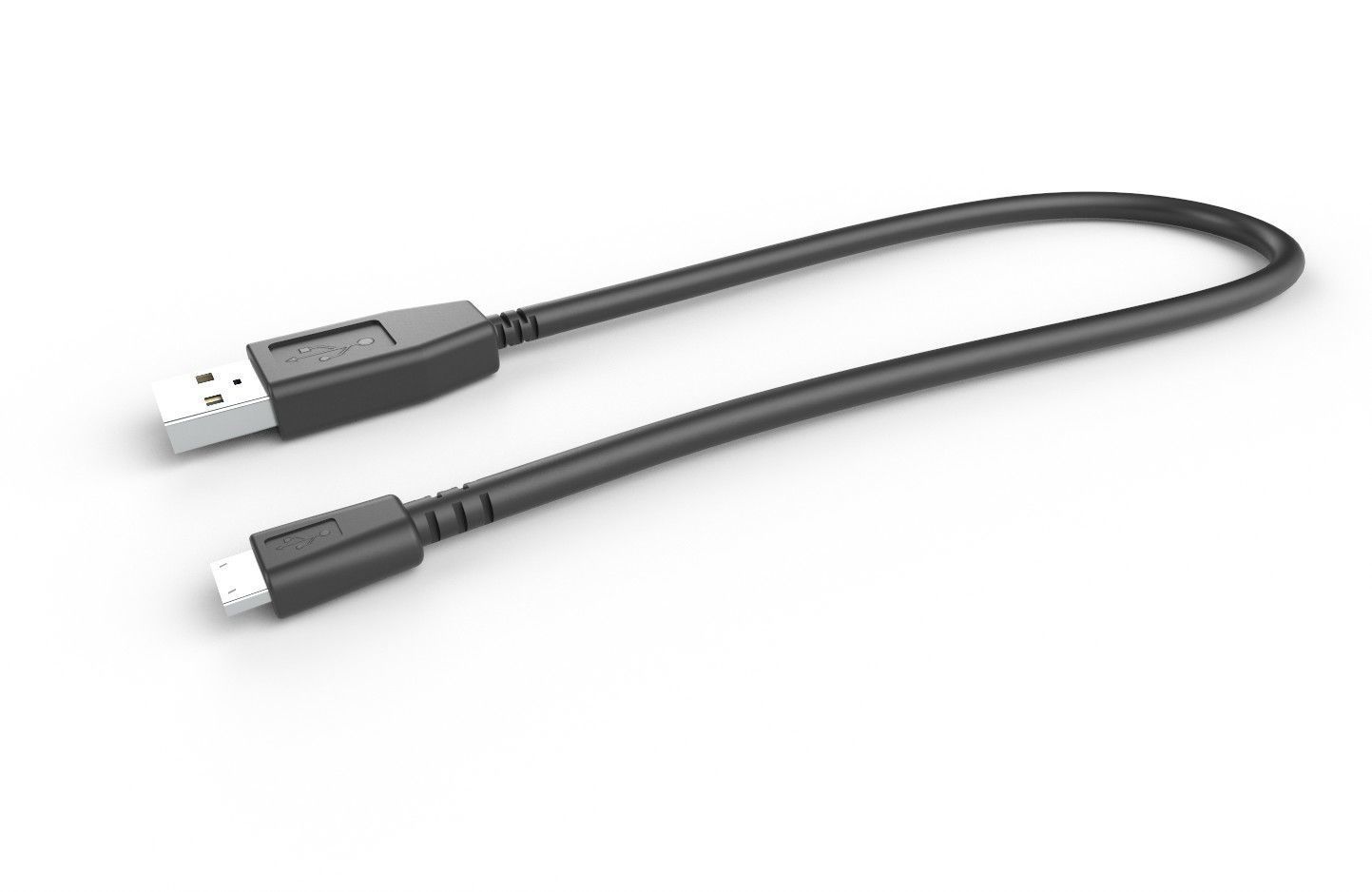 USB Cable M3 Low-poly 3D model_9