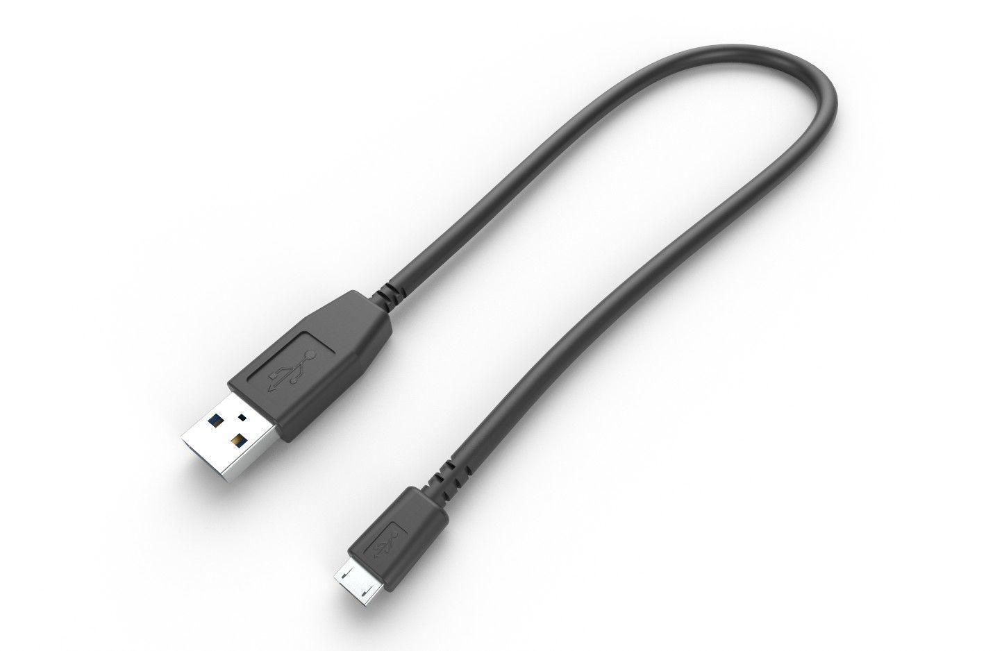 USB Cable M3 Low-poly 3D model_18