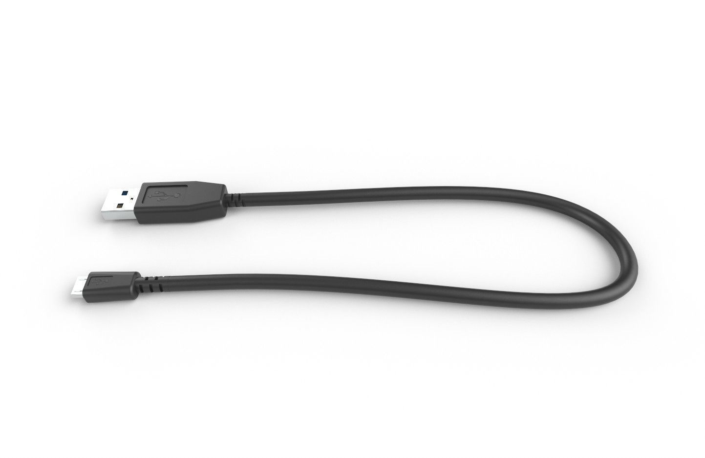 USB Cable M3 Low-poly 3D model_15