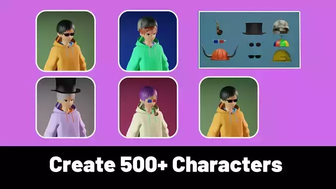 3d NFT Characters - Series LXXVIII