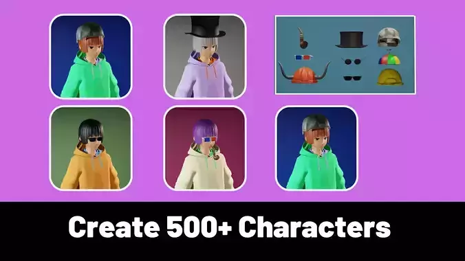 3d NFT Characters - Series LXXIX