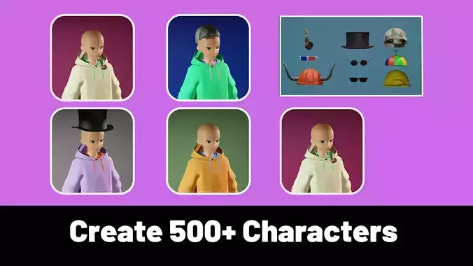 3d NFT Characters - Series LXXX